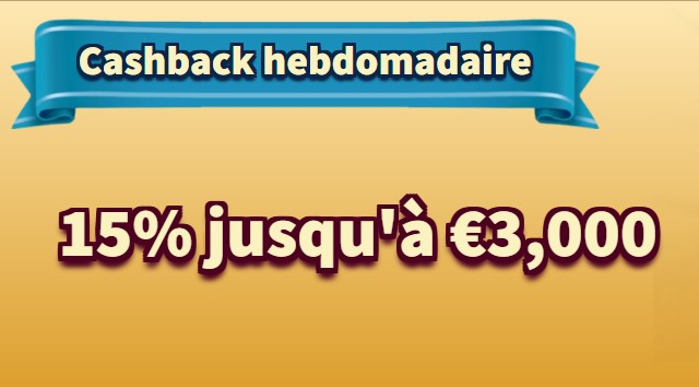 Cashback hebdomadaire