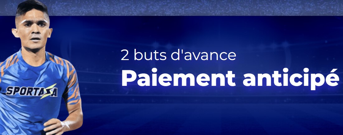 2 buts d'avance