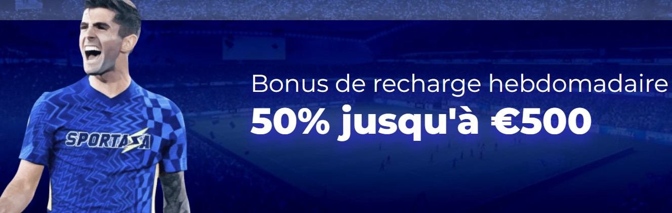 Bonus de recharge hebdomadaire