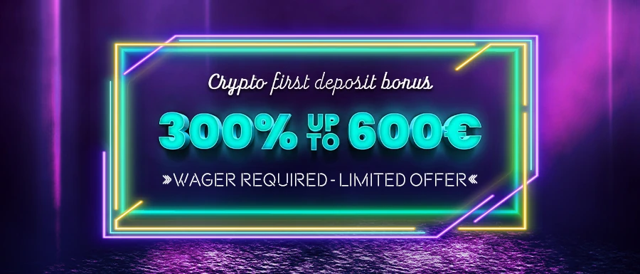 Crypto First Deposit Bonus with Wagering Requirement